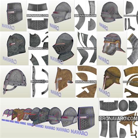 medieval helmet template